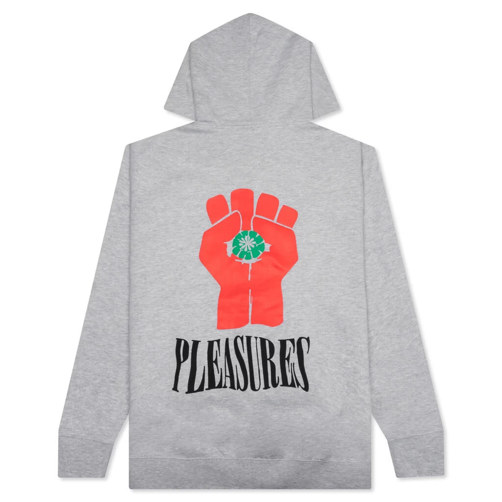 Pleasures HST Zip Hoodie - Heather Grey 2 Pleasures HST Zip Hoodie - Heather Grey - Image 2