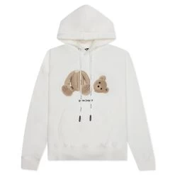 Palm Angels Bear Hoodie - Off White