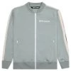 Palm Angels Bomber Track Jacket - Grey/Off White