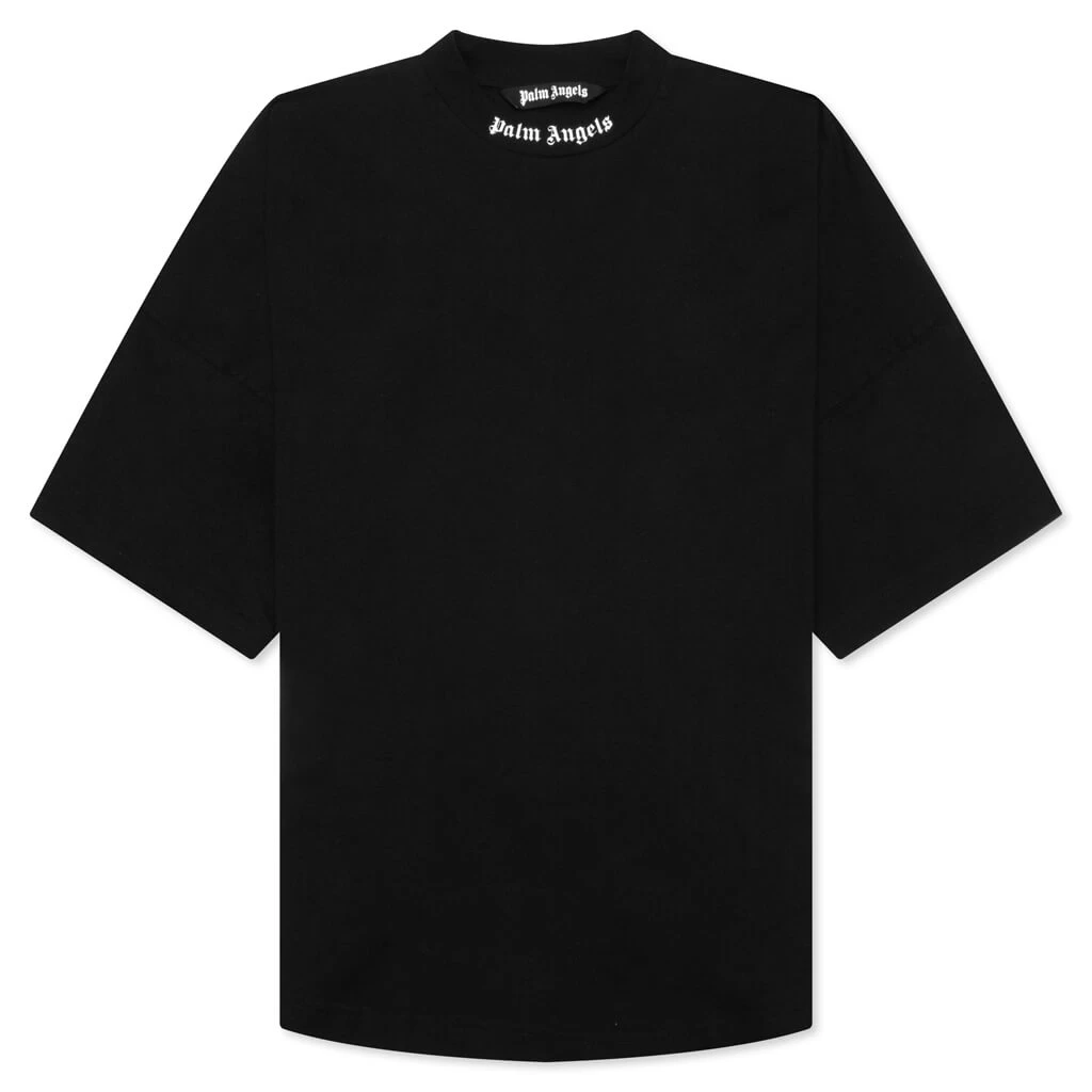 Palm Angels Classic Logo Over Tee - Black/White 1 Palm Angels Classic Logo Over Tee - Black/White