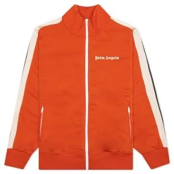 Palm Angels Classic Track Jacket - Brick Red/Off-White