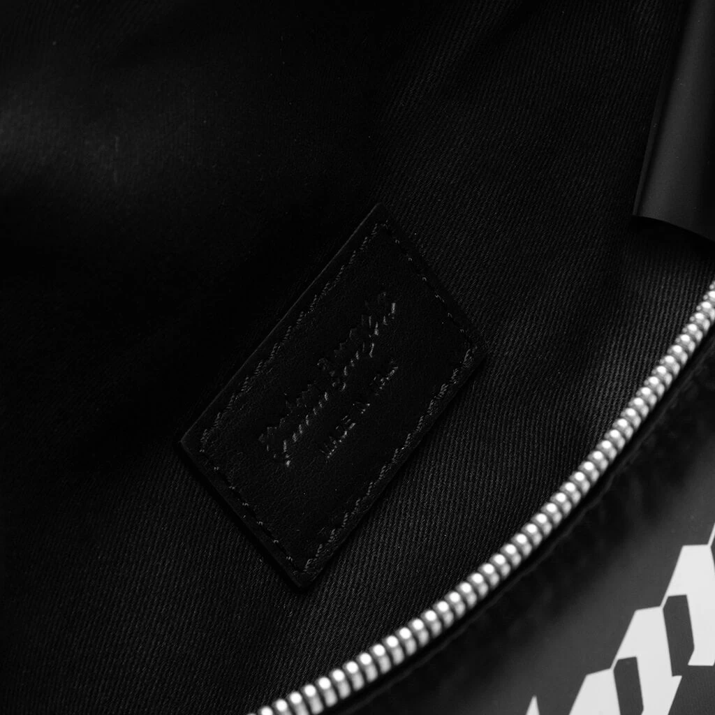 Palm Angels Curved Logo Fannypack - Black/White 5 Palm Angels Curved Logo Fannypack - Black/White - Image 5