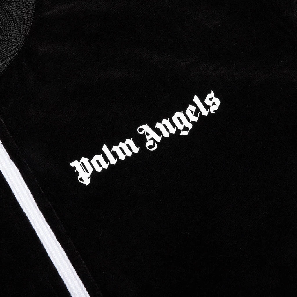 Palm Angels Rainbow Chenille Track Jacket - Black/White 3 Palm Angels Rainbow Chenille Track Jacket - Black/White - Image 3