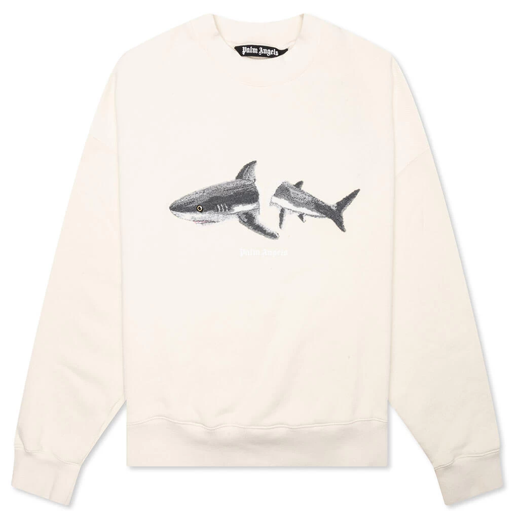 Palm Angels Shark Crew - Butter/Green 1 Palm Angels Shark Crew - Butter/Green