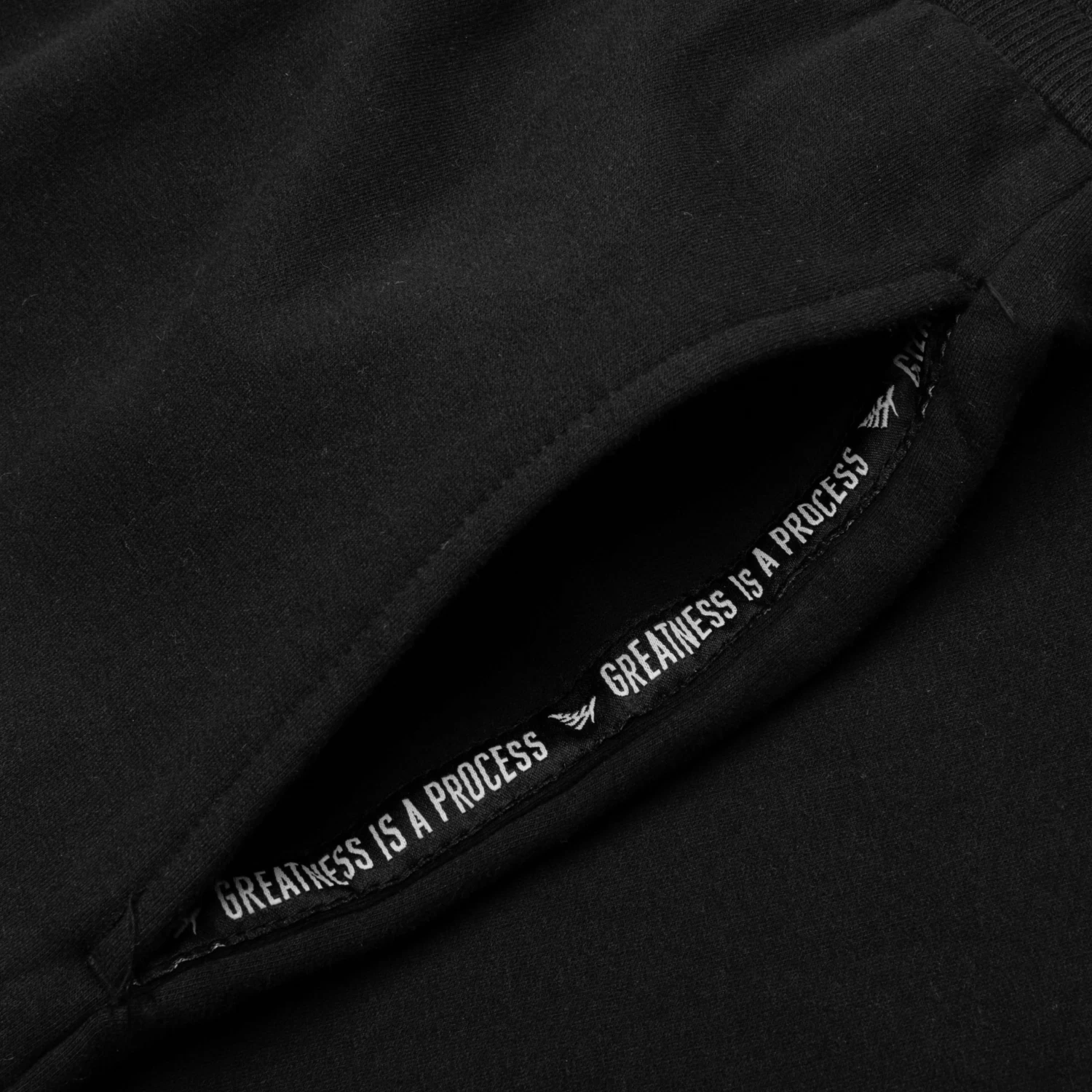 Garment Dyed Fleece Jogger - Black 3 Garment Dyed Fleece Jogger - Black - Image 3
