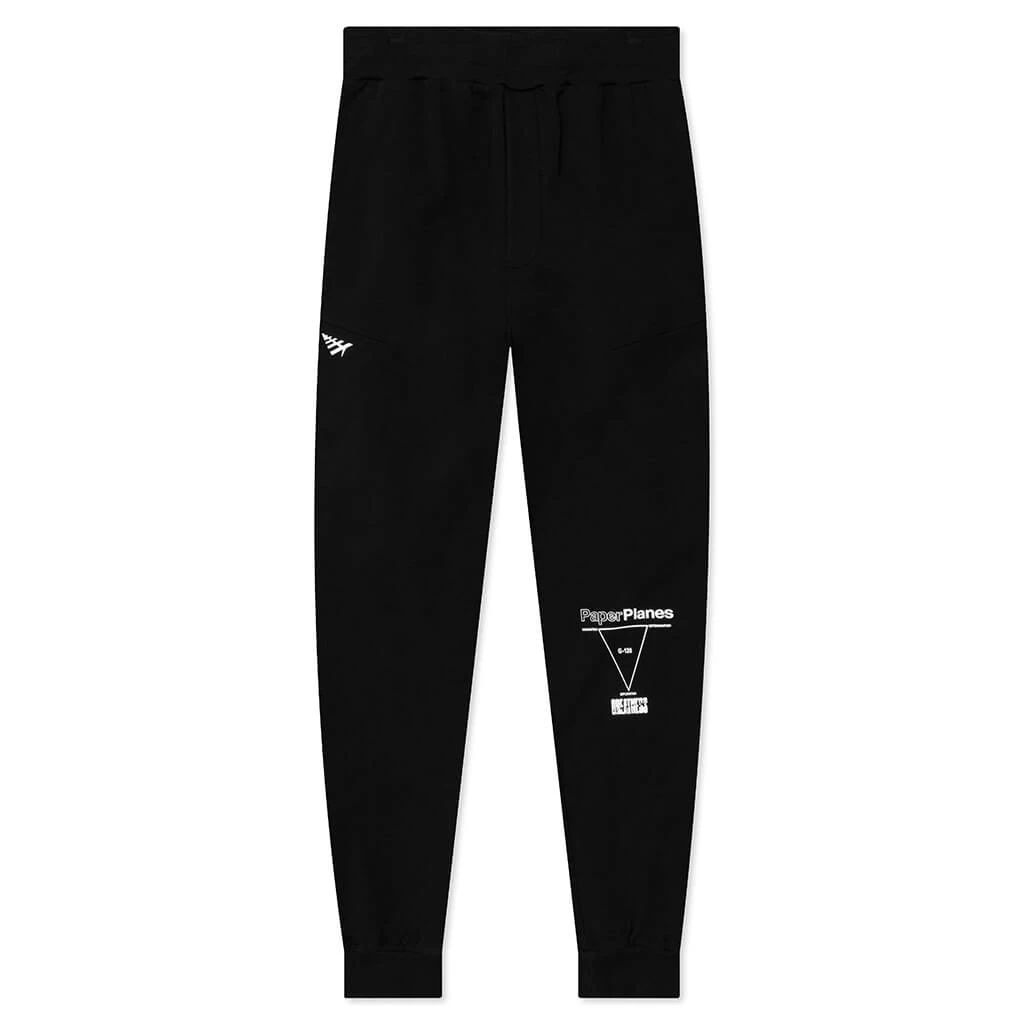 Garment Dyed Fleece Jogger - Black 1 Garment Dyed Fleece Jogger - Black