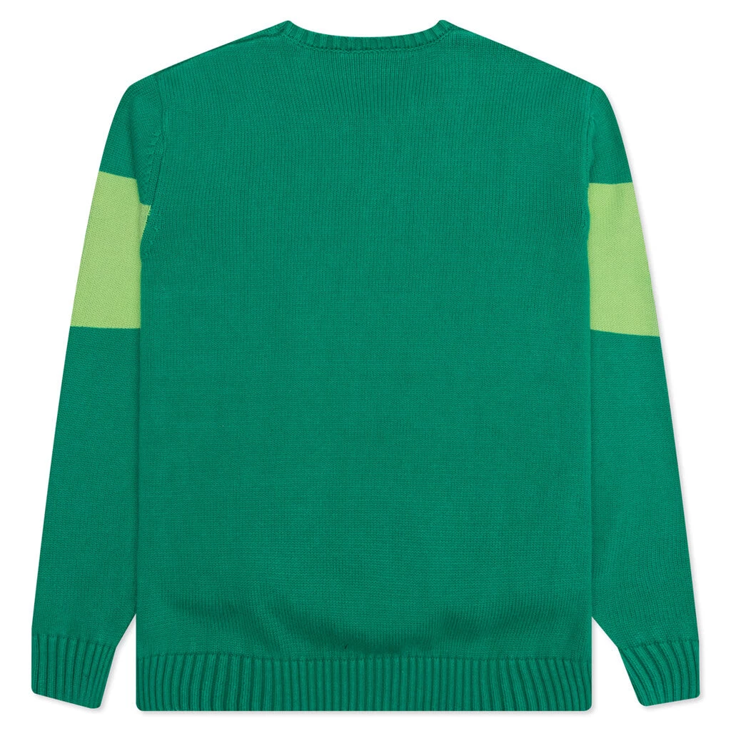 Pleasures Lighter Sweater - Green 2 Pleasures Lighter Sweater - Green - Image 2