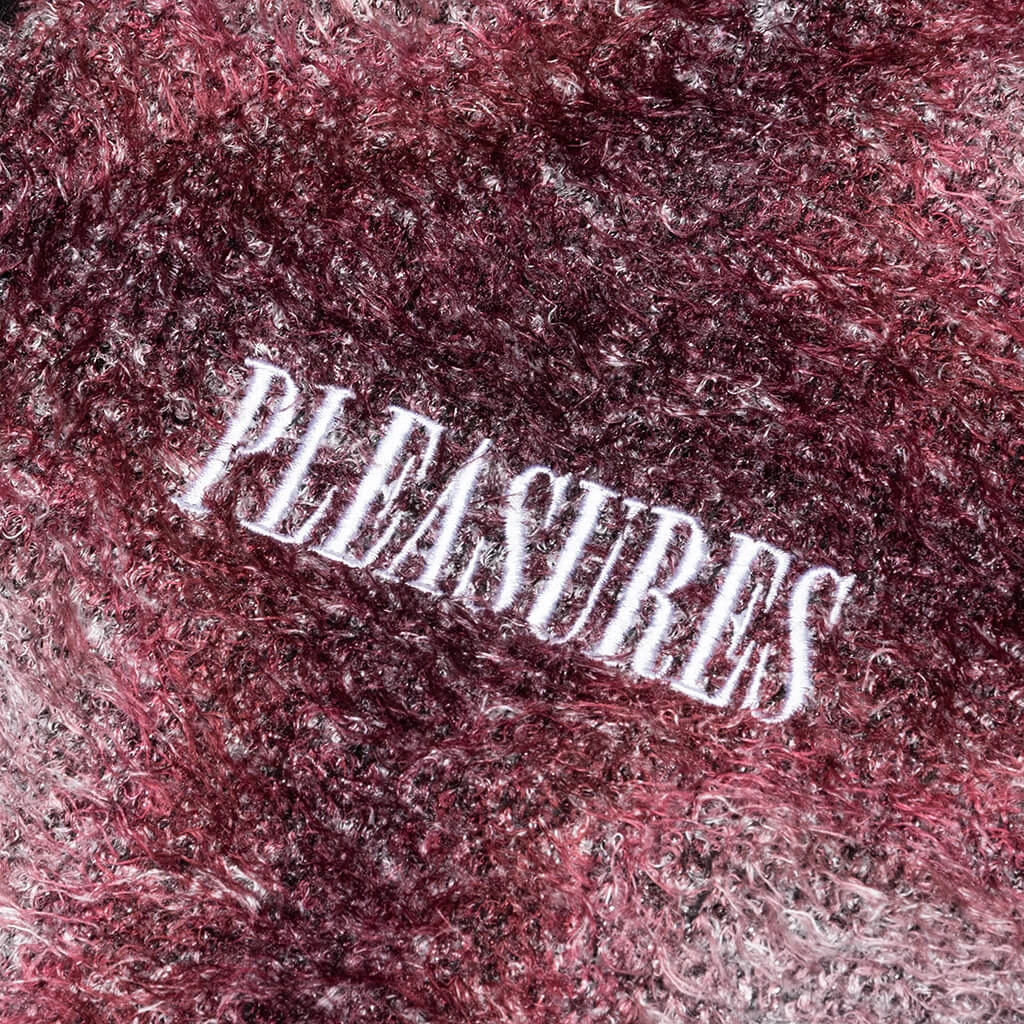 Pleasures Spray Cardigan - Red 3 Pleasures Spray Cardigan - Red - Image 3