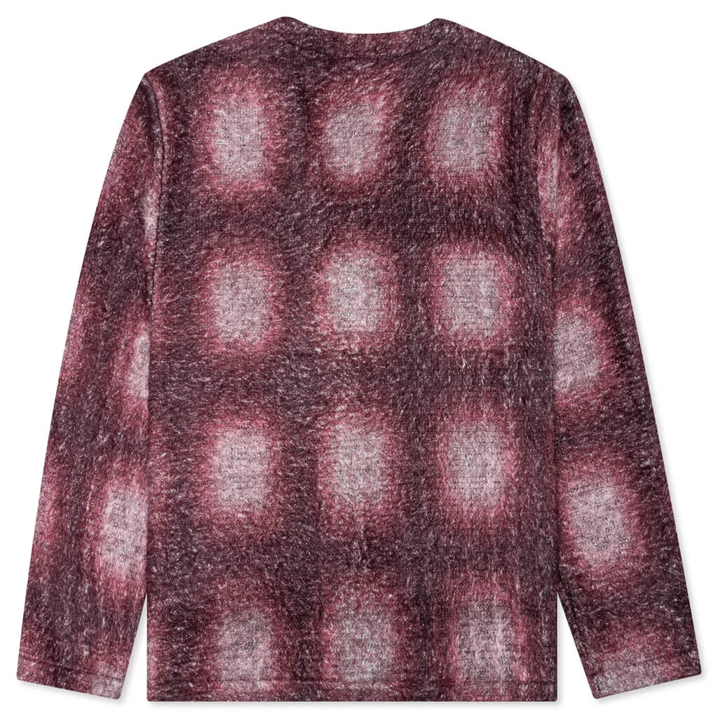 Pleasures Spray Cardigan - Red 2 Pleasures Spray Cardigan - Red - Image 2