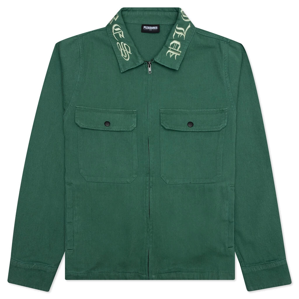 Pleasures Temper Work Jacket - Green 1 Pleasures Temper Work Jacket - Green