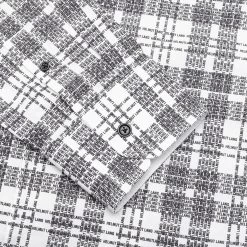 Helmut Lang Plaid Logo Shirt - White -Fashion Clothing Store Printed Shirt Standard White N06HM515 100 09 25 23 Feature VR 7