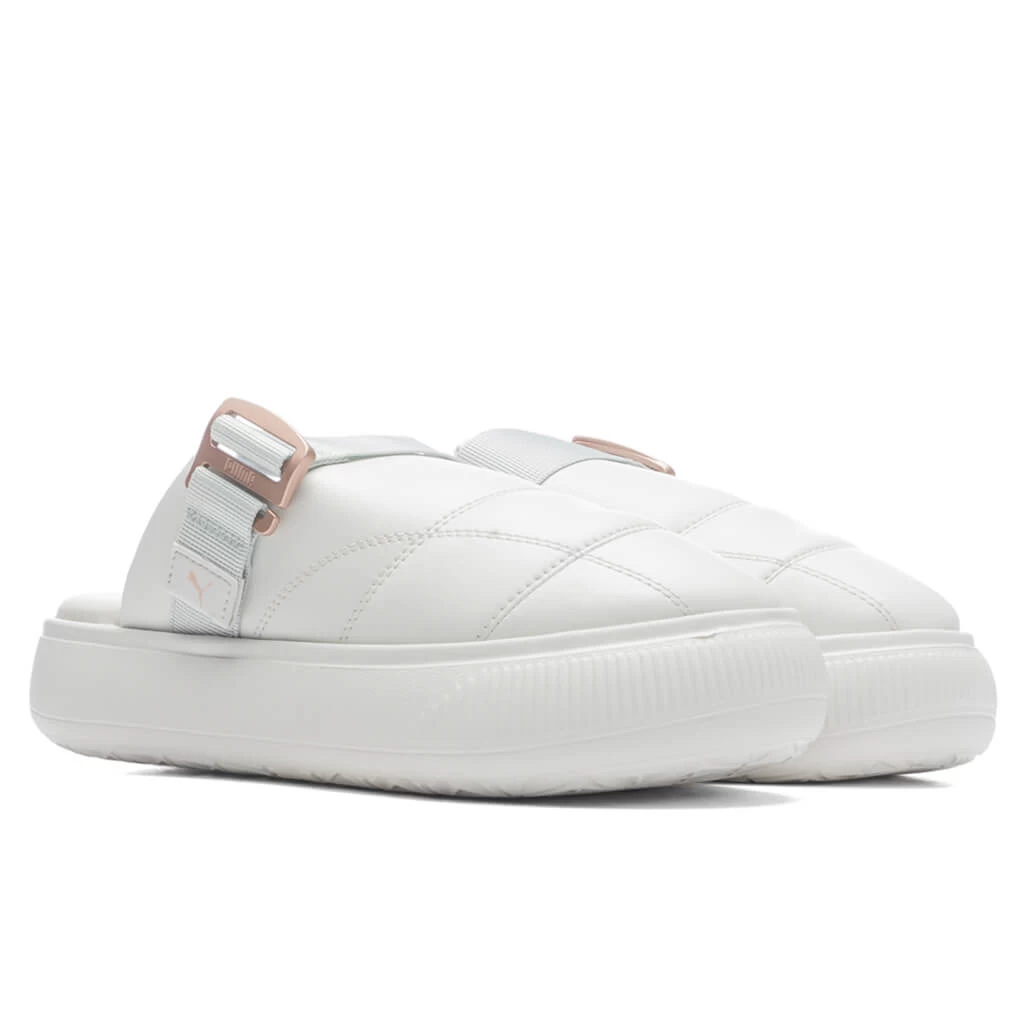 Puma Women's Suede Mayu Mule L - Nimbus Cloud/Platinum Grey 2 Puma Women's Suede Mayu Mule L - Nimbus Cloud/Platinum Grey - Image 2