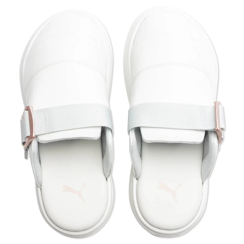 Puma Women's Suede Mayu Mule L - Nimbus Cloud/Platinum Grey 4 Puma Women's Suede Mayu Mule L - Nimbus Cloud/Platinum Grey - Image 4