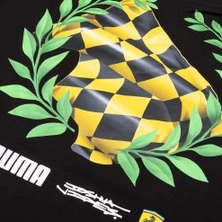 Puma X Joshua Vides Ferrari Tee - Black -Fashion Clothing Store Puma x Joshua Vides Ferrari Tee Black 623048 01 10 11 23 Feature KN 5