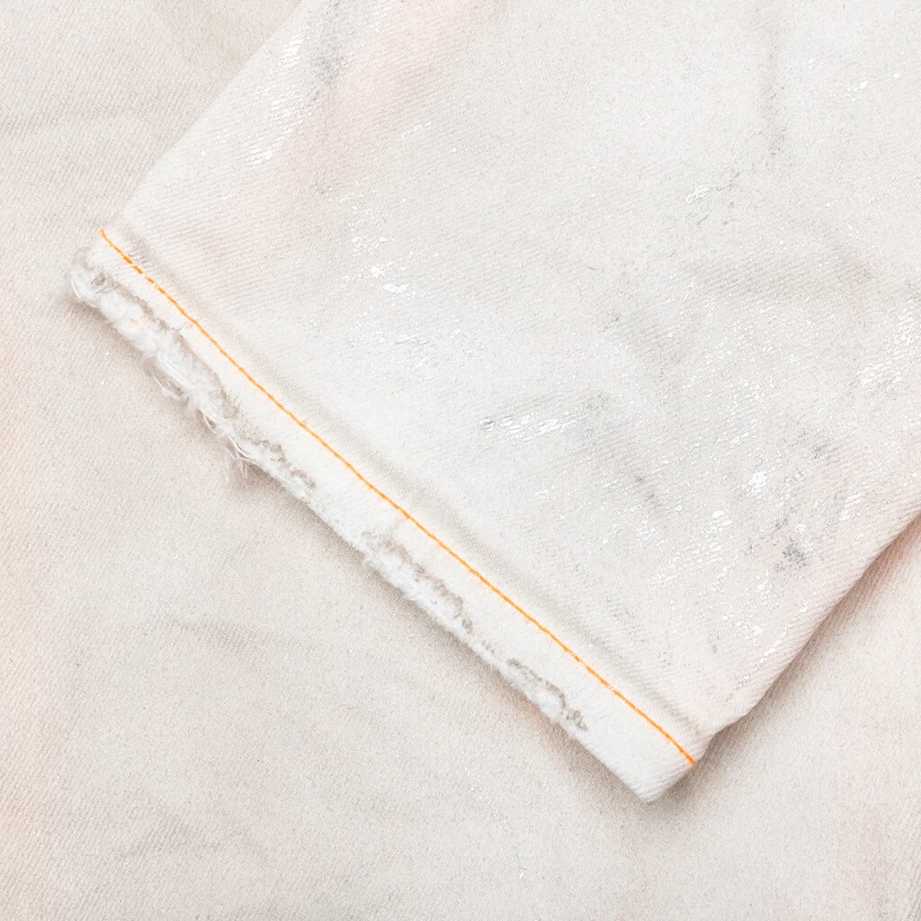 P001 - White Neon Stitch Orange 4 P001 - White Neon Stitch Orange - Image 4