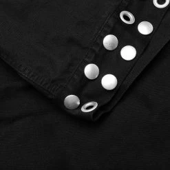 Raf Simons Jacket W/ Leather Fringes And Studs - Black -Fashion Clothing Store Raf Simons Big Fit Jacket w Leather Fringes and Studs Black 231 725 05 14 23 Feature KN 6