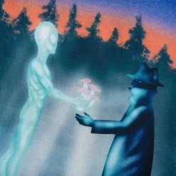 Interplanetary Vacation S/S Shirt - Blue -Fashion Clothing Store Real Bad Man Interplanetary Vacation S S Shirt Blue RBM09054 12 01 22 Feature DV 5