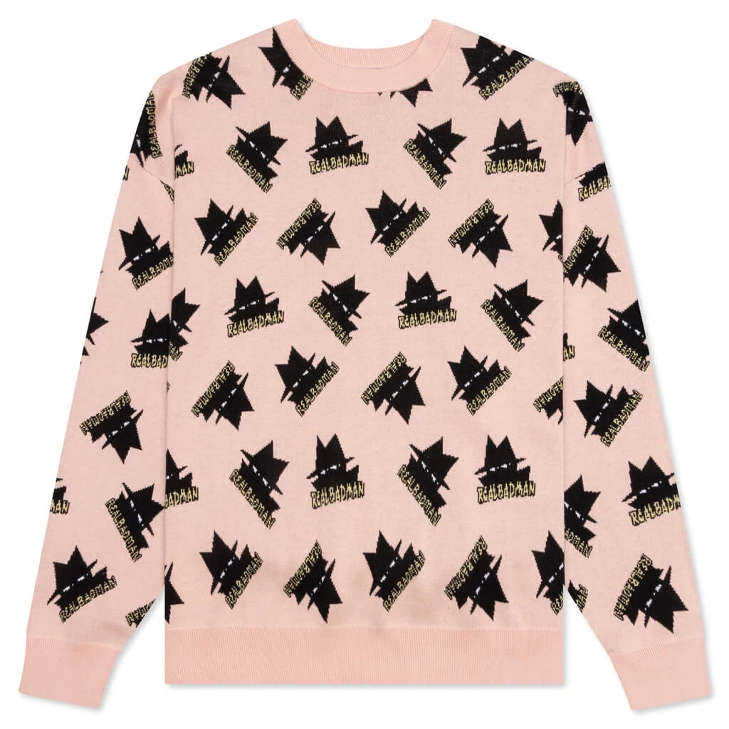 Rather Large Sweater - Pink 1 Rather Large Sweater - Pink