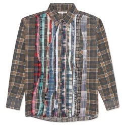Rebuild By Flannel Shirt Ribbon Shirt - Brownish/Navy