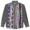 Rebuild By Flannel Shirt Ribbon Shirt - Grey/Olive