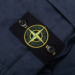 Stone Island Cargo Pants - Avio Blue 7 Stone Island Cargo Pants - Avio Blue -Fashion Clothing Store Regular Fit Pants Dark Blue 781532229 V0024 07 04 23 Feature KN 6