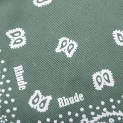 Rhude Bandana Shorts - Sage -Fashion Clothing Store Rhude Bandana Shorts Sage RHSS23SH460094810241 05 10 23 Feature DV 5