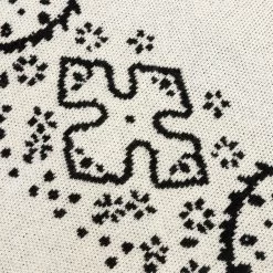 Rhude Bandana Stripe Cardigan - Creme/Black -Fashion Clothing Store Rhude Bandana Stripe Cardigan Creme Black RHSS22CA01037422 04 08 22 Feature 8