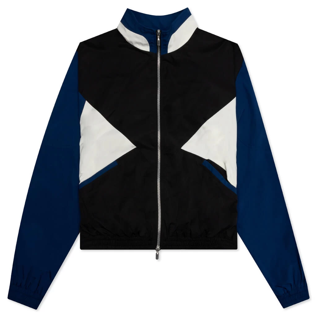 Rhude Color Blocked Track Jacket - Black/Slate 1 Rhude Color Blocked Track Jacket - Black/Slate