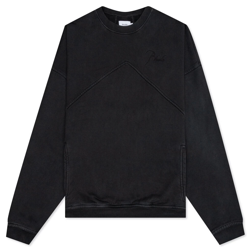 Rhude Crewneck - Vintage Black 1 Rhude Crewneck - Vintage Black