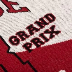 Rhude Grand Prix Cardigan - Creme/Black/Red -Fashion Clothing Store Rhude Grand Prix Cardigan Creme Black Red RHSS22CA020375070507 04 02 22 Feature 10