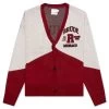 Rhude Grand Prix Cardigan - Creme/Black/Red