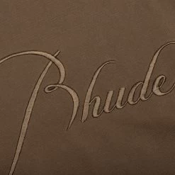 Rhude Quarter Zip - Brown -Fashion Clothing Store Rhude Quarter Zip Brown RHFW22SW060120900090 09 09 22 Feature DV 7