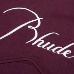 Rhude Zip Up Hoodie - Bordeux 9 Rhude Zip Up Hoodie - Bordeux -Fashion Clothing Store Rhude Zip Up Hoodie Bordeux RHPF22HO06012800 06 13 22 Feature JP 7