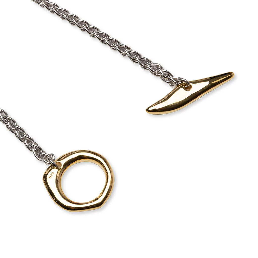 Tom Wood Robin Chain Duo - 925 Sterling Silver/9K Gold 2 Tom Wood Robin Chain Duo - 925 Sterling Silver/9K Gold - Image 2