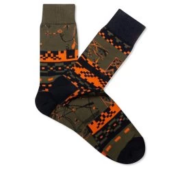 Sacai X Dr. Woo Socks - Khaki