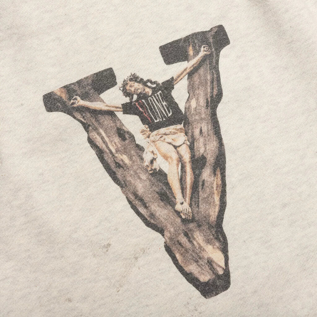 Saint Michael X Vlone Sweatpants - Grey 3 Saint Michael X Vlone Sweatpants - Grey - Image 3