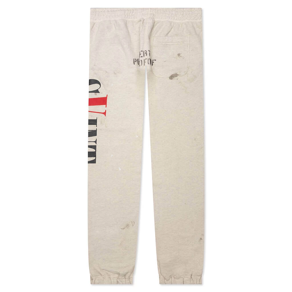 Saint Michael X Vlone Sweatpants - Grey 2 Saint Michael X Vlone Sweatpants - Grey - Image 2