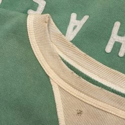 Sweatshirt - Green/Grey 7 Sweatshirt - Green/Grey -Fashion Clothing Store SaintMichaelFeltSweatshirt Green GreySM S22 0000 040 GRN 03 14 22 Feature 4