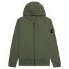 Stone Island Hooded Full Zip Sweatshirt 64220 - Sage Green