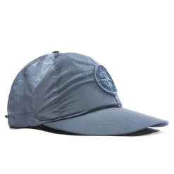 Stone Island Econyl Regenerated Nylon 6-Panel Cap - Mid Blue 6 Stone Island Econyl Regenerated Nylon 6-Panel Cap - Mid Blue -Fashion Clothing Store Stone Island Econyl Regenerated Nylon 6 Panel Cap Mid Blue MO771599576 V0046 01 15 23 Feature VR 5
