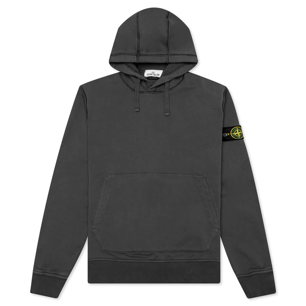 Stone Island Hooded Sweatshirt 64151 - Charcoal 1 Stone Island Hooded Sweatshirt 64151 - Charcoal