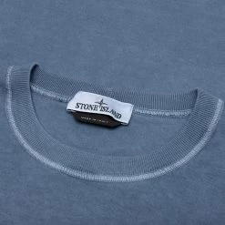 Stone Island Long Sleeve T-Shirt - Avio Blue -Fashion Clothing Store Stone Island Long Sleeve T Shirt Air Force Blue MO771521842 V0124 01 12 23 Feature KN 7