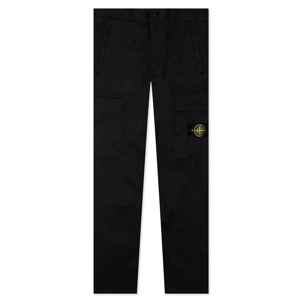 Stone Island Stretch Gabardine Trousers - Black 1 Stone Island Stretch Gabardine Trousers - Black