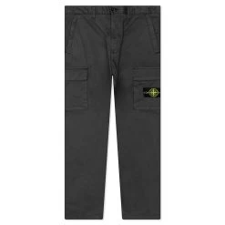 Stone Island Stretch Gabardine Trousers - Charcoal