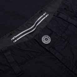 Stone Island Stretch Gabardine Trousers - Navy Blue -Fashion Clothing Store Stone Island Stretch Cotton Gabardine Trousers Navy Blue MO771532310 V0020 01 12 23 Feature KN 6