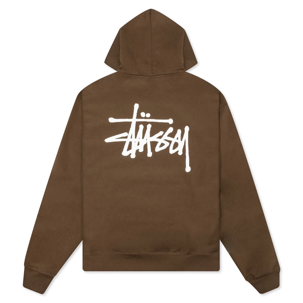 Stussy Basic Hoodie - Coffee 2 Stussy Basic Hoodie - Coffee - Image 2