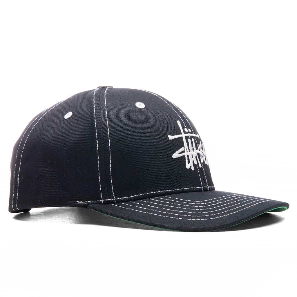 Stussy Basic Structured Low Pro Cap - Black 3 Stussy Basic Structured Low Pro Cap - Black - Image 3