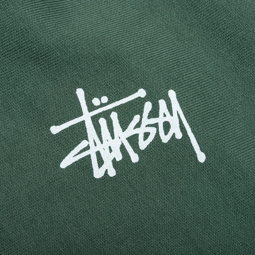 Basic Stussy Pigment Dyed Crew - Forest 4 Basic Stussy Pigment Dyed Crew - Forest - Image 4
