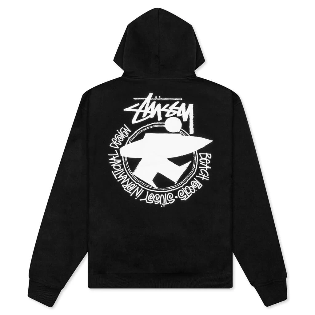 Stussy Beach Roots Hoodie - Black 2 Stussy Beach Roots Hoodie - Black - Image 2