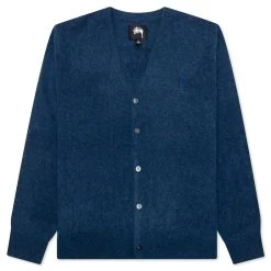 Stussy Brushed Cardigan - Blue